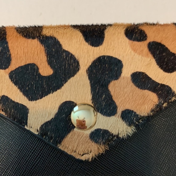 DUNE London Leopard Wallet Calf Hair Coin Purse - Picture 5 of 7